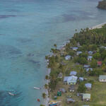 Pacific island overhead