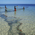 Shore fishing in Madagascar